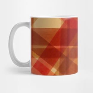 Painted Plaid in Red Mug